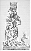 Marduk and his dragon Mu?uu, from a Babylonian cylinder seal