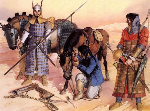 Early Turk warriors