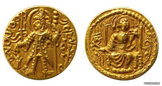 Coin issued by Vasudeva II