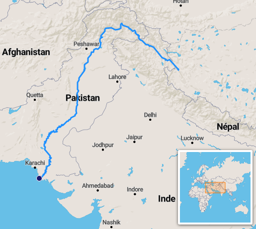 Indus River Pakistan Map